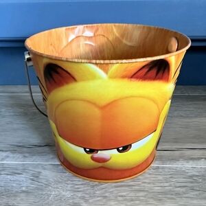 Like NEW AMC 2024 Exclusive The Garfield Movie Popcorn Bucket Tin Garfield Odie